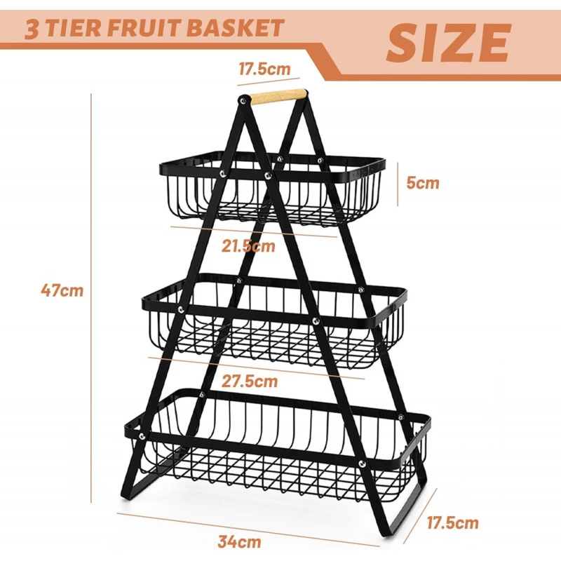 3-Tier Fruit Basket